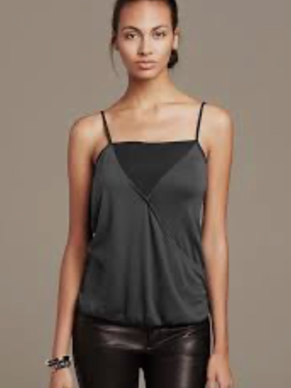 Banana Republic Gray Asymmetrical Camisole